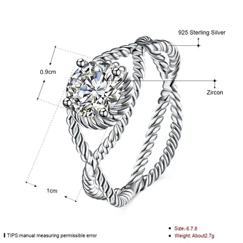 LEKANI 925 Sterling Silver Cross Kreivė Inkrustacijos Akmens Žiedai, Papuošalai Senovinių Vestuvinių Žiedų Moterims Gimtadienio Akmens Dovanos