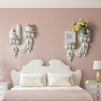 Dekoratyvinės lentynos, sandėliavimo lentynos laikikliai dervos Europos Stiliaus namo sienų dekoras kambarį meno Kabo sieninis Saugojimo Plokštė