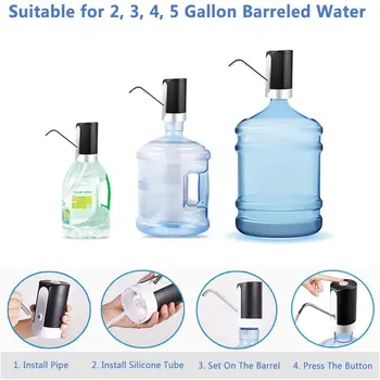 Buitiniai Vandens Dozatorius Siurblys USB jungtį Automatinis Elektrinis Vandens Siurblys Nešiojamų Geriamojo Butelių Drinkware Mygtuką Kontrolė