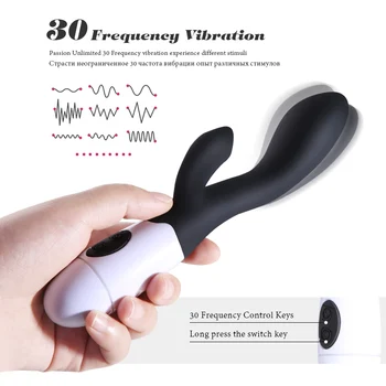 Silikono Dviguba Vibracija Triušis Vibratoriai Moterų Masturbacija 30 Greičio Režimo G Spot Vibratorius Klitorio Stimuliatorius Sekso Žaislas Moterims