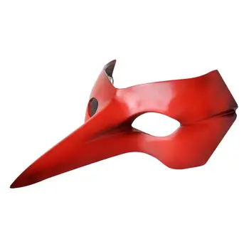 Persona 5 goro akechi pvc varna kaukė, kostiumas aksesuaras helovinas šalis kaukė, rankų darbo raudonojo paukščio snapas kaukė goro akechi akiniai Rekvizitai