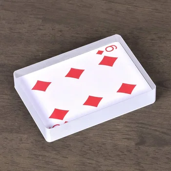Karšto Pardavimo Viršaus Aiškiai Krištolas Ledo Blokas Stiklo Omni Kaladės Kortų Close-Up Magic Tricks Akrilo Pramogos Stalo Žaidimai