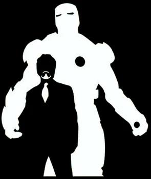 Kūrybos Decal Geležinis Žmogus Tony Stark Vinilo Decal Automobilio Lipdukas, skirtas Automobilių, Sunkvežimių, Mikroautobusų Sienos Nešiojamieji kompiuteriai Puodeliai,13cm*11cm