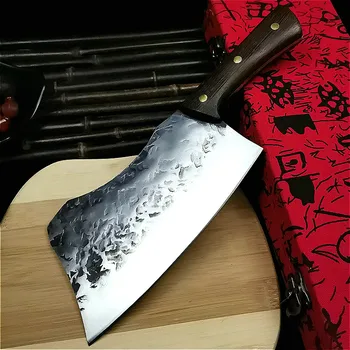 Japonijos bauda plieno kaltiniai aštrių kaulų peilis, pjaustymo peilis, šefo peilis žuvies 59HRC kaulų peilis mėsos kiosko skerdimo peilis