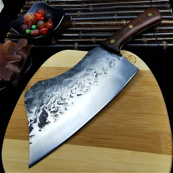 Japonijos bauda plieno kaltiniai aštrių kaulų peilis, pjaustymo peilis, šefo peilis žuvies 59HRC kaulų peilis mėsos kiosko skerdimo peilis