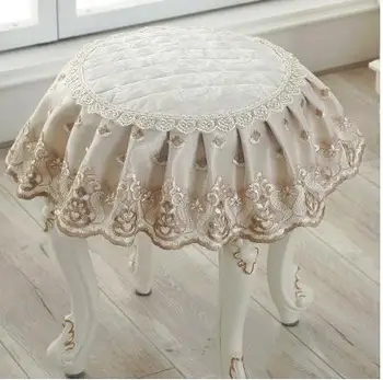 Paisley modelio apvalūs išmatose padengti namų ūkių sielovados nėrinių pinikai kėdės apima