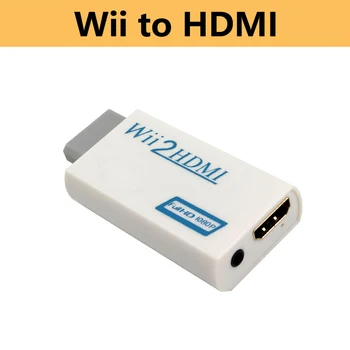 Wii į HDMI Adapteris Keitiklis su 3.5 mm lizdas Garso Paramą FullHD 720P 1080P už Wii2HDMI Adapteris HDTV PC Ekrano