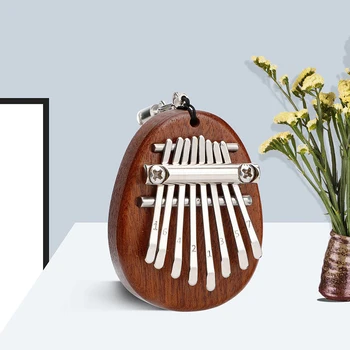 8 Klavišą Mini Kalimba Išskirtinį Pirštas, Nykštys Fortepijono Muzikos Instrumentu Marimba Afrikos Pirštu Pianinu Geras Aksesuaras Pakabukas Dovana