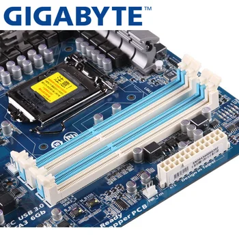 GIGABYTE GA-P55A-UD3R Darbastalio Plokštė P55 Socket LGA 1156 i3 i5 i7 DDR3 16G ATX Originalus Naudojami P55A-UD3R Mainboard H55