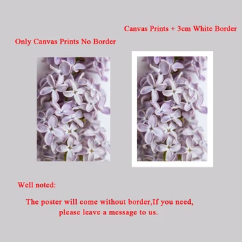 Violetinė Gėlė alyvinė Drobės Tapybos Šiaurės Salonas nuotraukas ir Plakatus Sienos Nuotraukas Kambarį Modernus Gėlių Miegamojo Puošimas