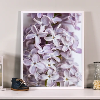 Violetinė Gėlė alyvinė Drobės Tapybos Šiaurės Salonas nuotraukas ir Plakatus Sienos Nuotraukas Kambarį Modernus Gėlių Miegamojo Puošimas