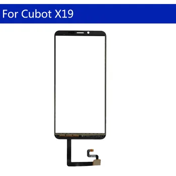 Touchscreen Už Cubot X19 Jutiklinis Ekranas skaitmeninis keitiklis LCD Ekranas Priekinio Stiklo plokštės Jutiklio Pakeitimas Pakeisti 5.93 colių