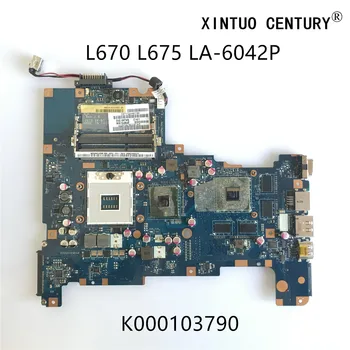 K000103790, Skirtas Toshiba Satellite L670 L675 Nešiojamas Plokštė NALAA LA-6042P W/ HD5650M 1GB HM55 DDR3 testuotas darbo