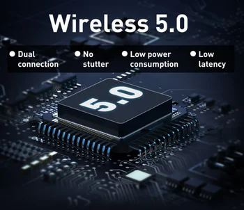TWS Belaidžio Bluetooth5.0 Ausines Vandeniui Mini Nešiojamą laisvų Rankų įranga Stereo HD Stereo Binaural į ausis įkišamos Ausinės