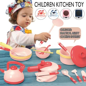 Vaikai Miniatiūrinės Virtuvės Žaislų Rinkinys Apsimesti Žaisti Modeliavimas Virtuvės Puodą Visos Virimo Žaisti Namų Apyvokos Žaislas Vaikams Dovanų