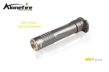 AloneFire Elfai MK1 CREE XP-G R2 LED Lengvas mini led žibintuvėlis Keychain žibinto lempa 1xAAA ar 14500 baterija