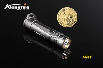 AloneFire Elfai MK1 CREE XP-G R2 LED Lengvas mini led žibintuvėlis Keychain žibinto lempa 1xAAA ar 14500 baterija