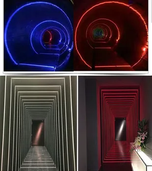LED Sieninis Žibintas atsparus Vandeniui Palangės Šviesos Paviršiuje Sumontuota Koridoriuje Salė Erdvės dizaino Artimosios šviesos RGB