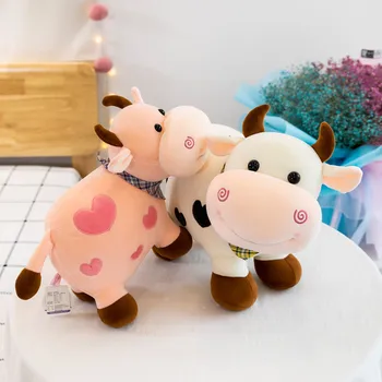 40cmCute Galvijų Animacinių filmų Karvė Pliušinis Žaislas iškamša Lėlės Super Patogi Minkšta Pagalvėlė Vaikų Gimtadienio dovana, Kalėdų Dovana