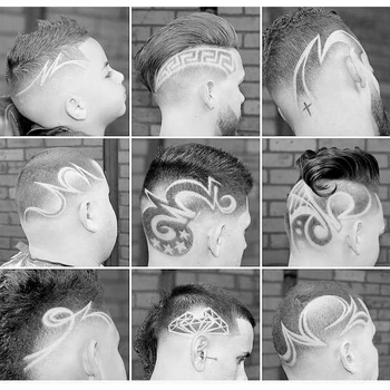 Profesinės Vyrų Plaukai, Barzda Žoliapjovės Elektriniai Plaukų Clipper Kirpykla Plaukų Pjovimo Staklės Peržiūrėtas Kontūro D8 Ašmenys Įkrovimo
