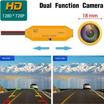 HD 1280x720p Aukso Atbulinės eigos Galinio vaizdo Atsargine kamera 