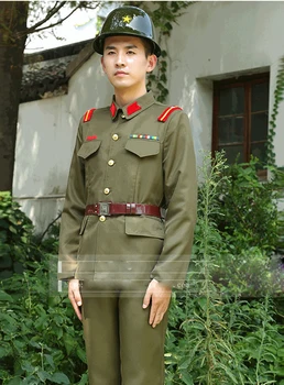 Japonijos Imperatoriškoji pareigūnas Tradicinė derliaus žalia kostiumai etape dramos rodyti Takimi karinę uniformą japonijos karinių kostiumas
