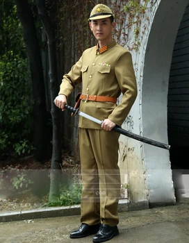 Japonijos Imperatoriškoji pareigūnas Tradicinė derliaus žalia kostiumai etape dramos rodyti Takimi karinę uniformą japonijos karinių kostiumas