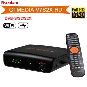 GTMEDIA V7S2X HD DVB-S/S2/S2X AVS+ VCM/ACM/multi-stream/T2MI už BISS auto roll Visą PowerVu DRE &Biss raktas 