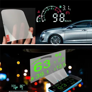 Head Up Display Atspindinti Plėvelė, Apsauginės Reflective Ekrano Vartojimo greičio viršijimo Ekranas, Auto Aksesuarai, Automobilių Optikos Automobilių HUD