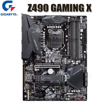 Gigabaitas Z490 ŽAIDIMŲ X Plokštė LGA1200 Intel Z490 DDR4 PCI-E 4.0 Darbalaukio Z490 Mainboard 1200 M. 2 1200 128GB Z490 ATA III