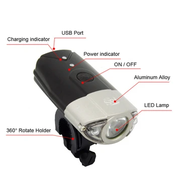 1200 Liumenų R3 LED Dviračio Žibintuvėlis už Šalmą, Dviratį LED Šviesos Žibintų USB Įkrovimo MTB Dviratis, priekinis žibintas