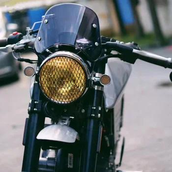 Derliaus Dūmų Prekinis, Galinis Stiklo Kompaktiškas Sporto Pertvara Nuo Vėjo Skydelis Universalus Harley Yamaha, Suzuki 5-7