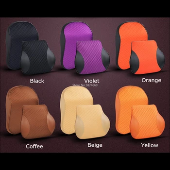 Bendrosios atminties putos automobilių sėdynės pagalvėlės pagalvę kietas kaklo poilsio juosmens, nugaros atrama, pagalvėlių rinkinys, pagalvės, auto priedai