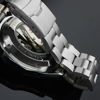 Nugalėtojas Mens Skeletas Laikrodžiai prekės prabanga Nugalėtojas Mados Laikrodis Vyrų Sportas Žiūrėti Automatinis Mechaninis laikrodis Relogio Masculino
