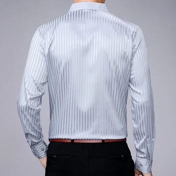 2020 m. visiškai nauja, ilgomis rankovėmis vyrams, socialinės marškinėliai streetwear atsitiktinis dryžuotas marškinėliai suknelė vyrai slim reguliariai fit drabužiai mados 90309