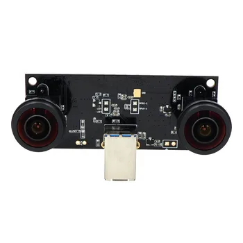 Veido Atpažinimo Fisheye 180 laipsnių Plataus Kampo Dvigubo Objektyvo USB3.0 Fotoaparato Modulio Sinchronizavimo 1.3 MP 960P uv-C 3D VR Stereo Kamera