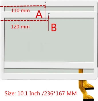 10.1 colių jutiklinis ekranas MediaTek T906 T 906 Tablet jutiklinio ekrano skydelio remontas, atsarginės dalys, Dydis 237*167 mm