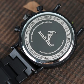 Bobo Paukščių Vyrų Žiūrėti vyriški Laikrodžiai Šviečiantys Adata Vyras Laikrodžiai 2020 Šiuolaikinės Kvarcinis Laikrodis Medinėje Dėžutėje Ir Graviravimas