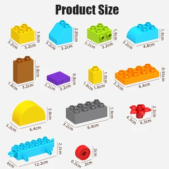 Didelis Dydis Plytų Žaislai Spalvinga Urmu Plytų Suderinama legoINGlys Duploes Blokų pagrindo plokštės 