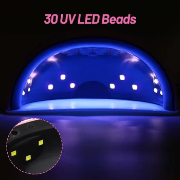 Gelis Nagų Džiovintuvas UV LED Lempa Nagams Džiovintuvas Lempos Manikiūro Infraraudonųjų spindulių Jutiklis Džiovinimo Lempos, Nagų lako Džiovintuvas Manikiūro Įrankiai