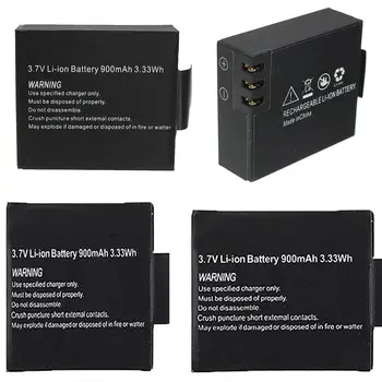 4Pcs/Set 3.7 V 900mAh Įkraunama Li-ion Baterija SJCAM SJ4000 WiFi SJ5000 WiFi SJ6000 WIFi SJ7000 SJ8000 SJ9000 M10 SJ5000x