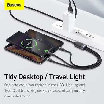 Baseus 5A USB C Tipo Kabelis Xiaomi 