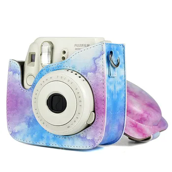 Už Fujifilm Instax Polaroid Mini 8 8+ 9 Simfonija Fotoaparato Krepšys Žvaigždėto Dangaus Spalvos Apsauginis Dangtelis Odinis Dėklas Nešiotis Fotoaparato Krepšys