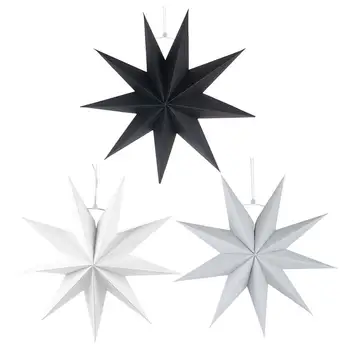 3Pcs Origami Lempa Atspalvių Devyni-Pažymėjo Star Popieriaus Lankstymo Lempa Atspalvių Šalis Kabo Pakabukas Kalėdinių Aksesuarų Atsitiktine Spalva