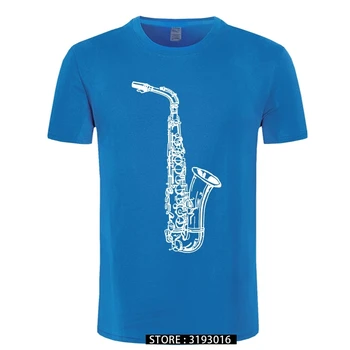 Aukso Saksofonas Džiazo Muzikos Tees Juokinga Negabaritinių marškinėliai Japonų Drabužių Streetwear T Marškinėliai Vyrams 3D Print T-Shirt