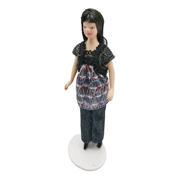 1:12 Miniatiūriniai Lėlių Porceliano Lėlės Modelis Lady Šiuolaikinės namų Šeimininkės PP019B