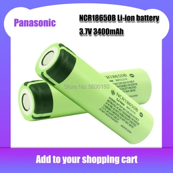 Naujas Originalus Panasonic NCR18650B 3.7 v 3400mah 18650 Ličio Įkraunama Baterija NCR 18650B Nešiojamas Žibintuvėlis ląstelių