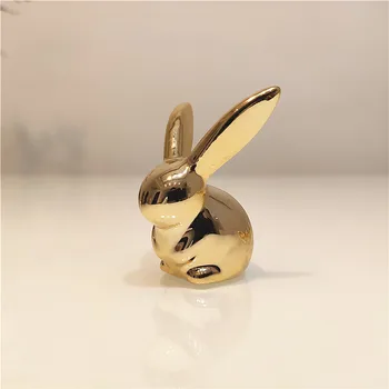 Keramikos Gyvūnų Mielas Golden White Rabbit 