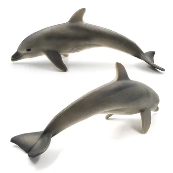 Modeliavimo Mažas Blue Shark miniatiūrinės Puošybos pav Gyvūnų Modelio Manatee Delfinų Statulėlės namų dekoro priedai dekoras