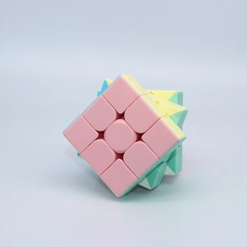 Moyu macarons kubeliai 4 Vnt dovana boxs magiškasis kubas 5 Vnt/komplektas dovanų dėžutėje greitis kubo Moyu įspūdį švietimo game cube žaislai vaikams